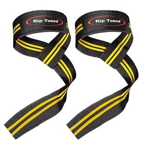 Rip Toned Lifting Straps Black and Yellow